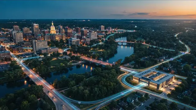 Lansing MI skyline