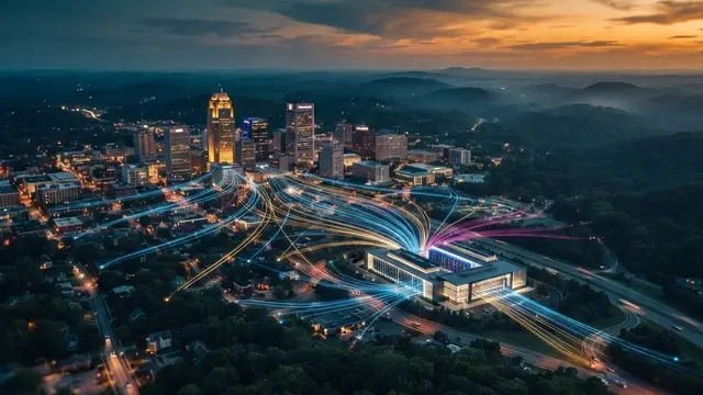 Greensboro NC skyline